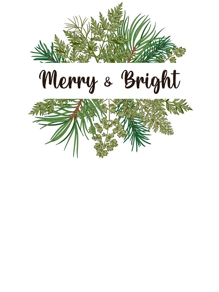 Merry & Bright Christmas Shirt by SophieandOlive