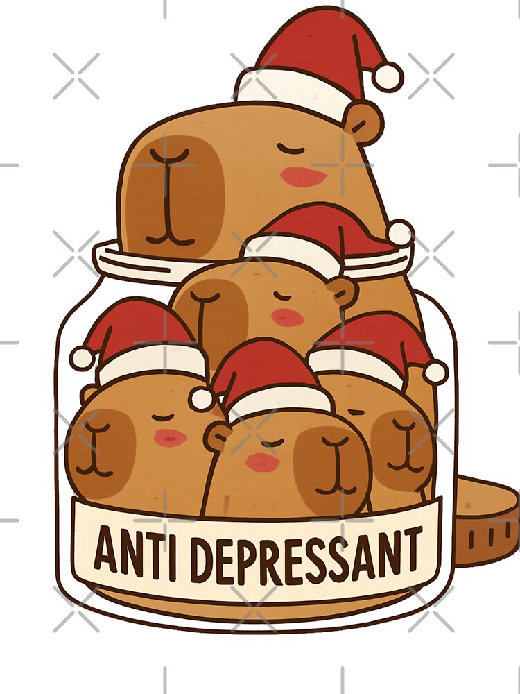 Xmas Capybara by vectcd