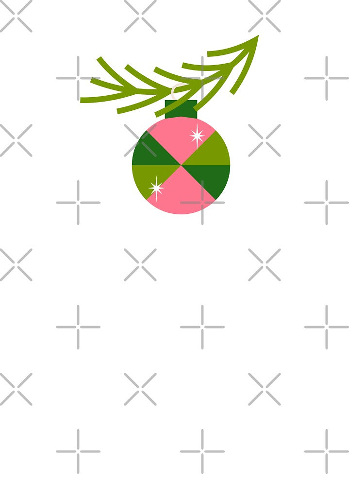Minimalist Christmas Twinkling Ornament Illustration by EliveraDesigns