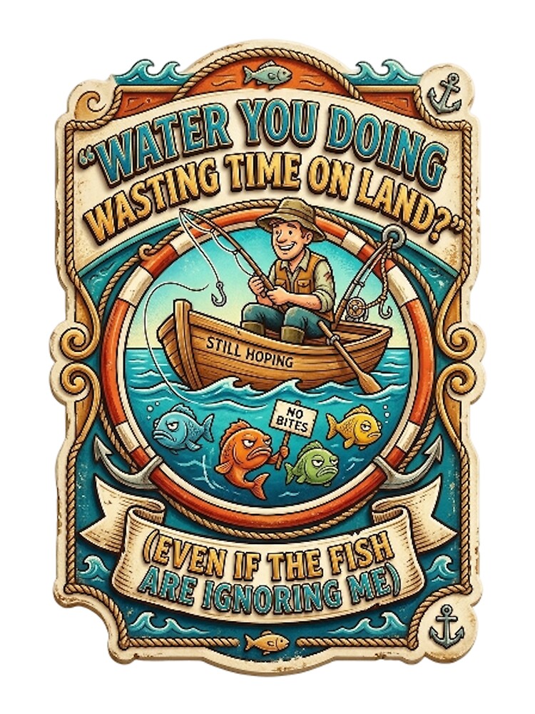 WAT-ER YOU DOING WASTING TIME ON LAND? by likbatonboot