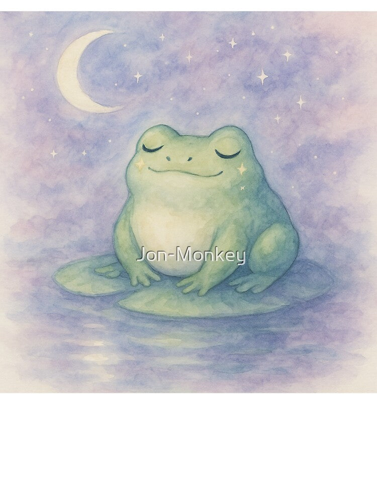 Dreamy Frog on a Lilypad by Mjonkey