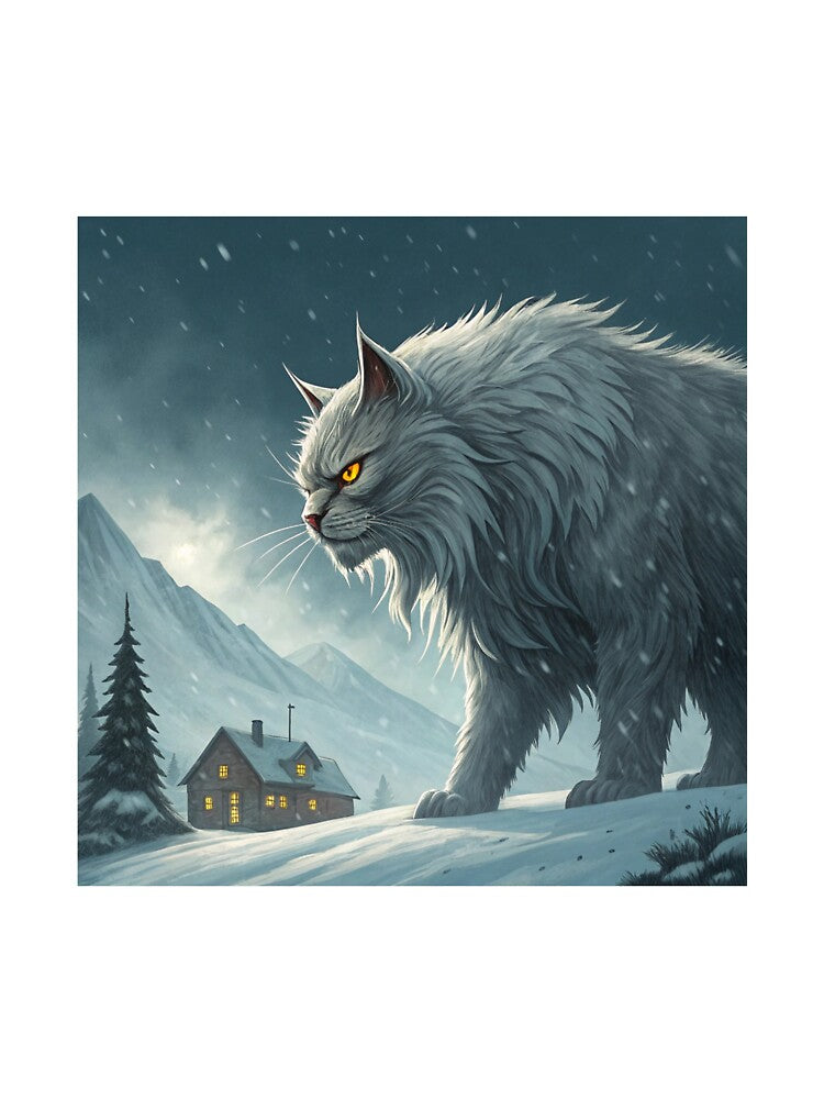 Jólakötturinn (Yule Cat) 09 by AIfolklore