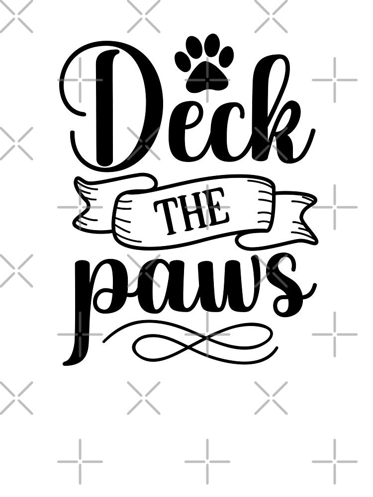 Christmas Dog Deck the Paws Funny Holiday Vibes Design by FuzionRaptor