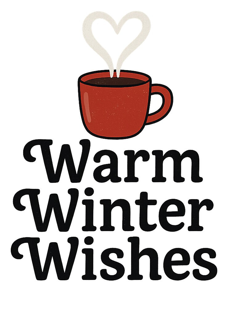 Warm Winter Wishes – Cozy Winter Mug Typography Design by MIArt Studio