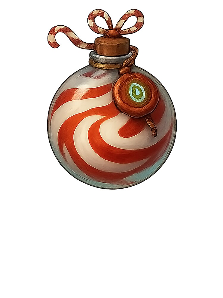 Candybrew Orb – Peppermint Potion Ornament | Alche-Arts by AlcheArtsStudio