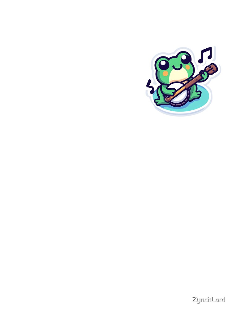 Banjo-Playing cute Frog in Cottagecore Aesthetic by ZynchLord
