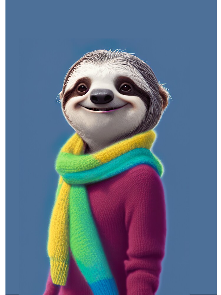 Christmas Sloth by i-cottagedesign