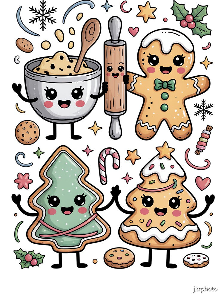 christmas cookies baking gingerbread cute holiday by jkrphoto