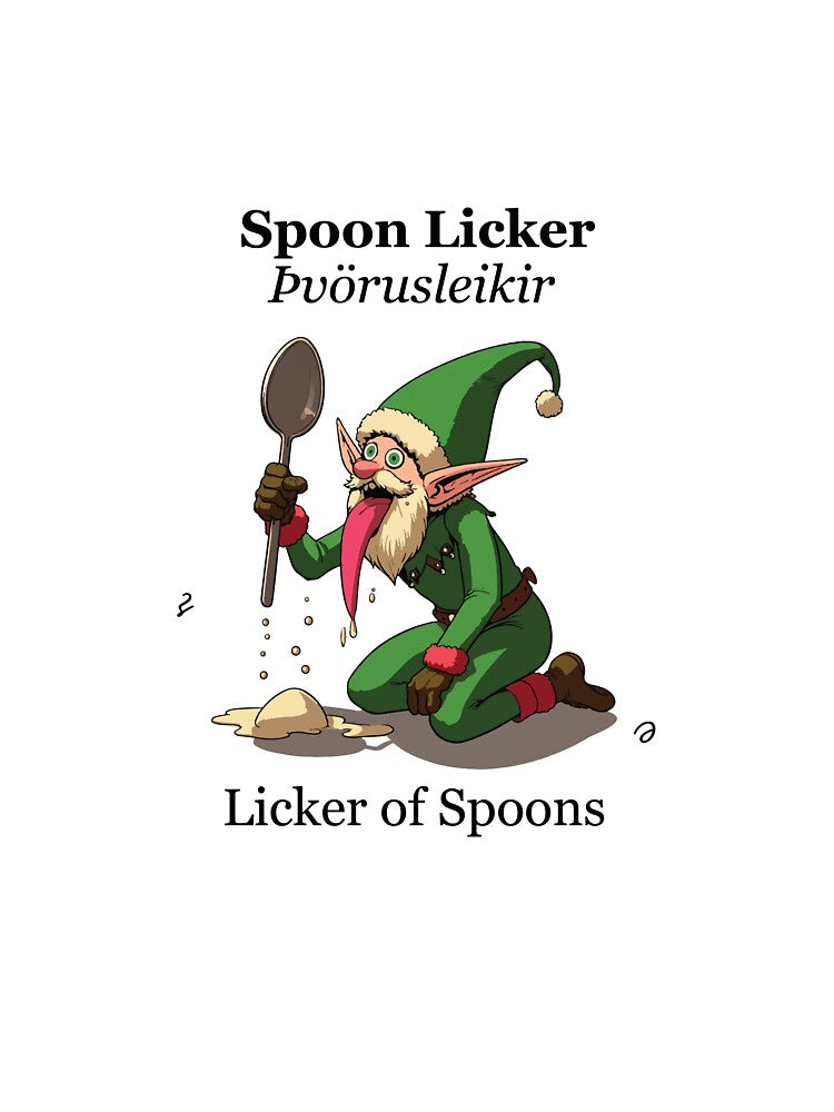 The Yule Lads: Spoon Licker (Þvörusleikir) by BaldMonkDesigns