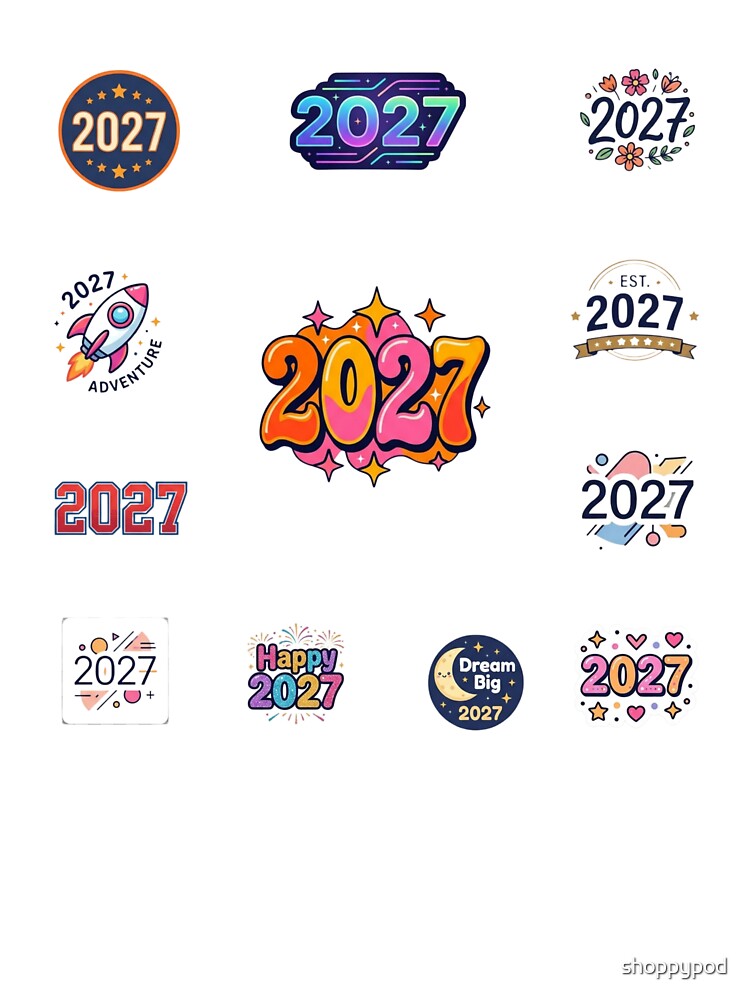 Happy New Year 2027 by shoppypod