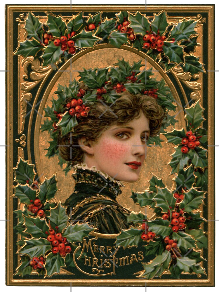 Vintage Victorian Christmas card by MendaciousMina