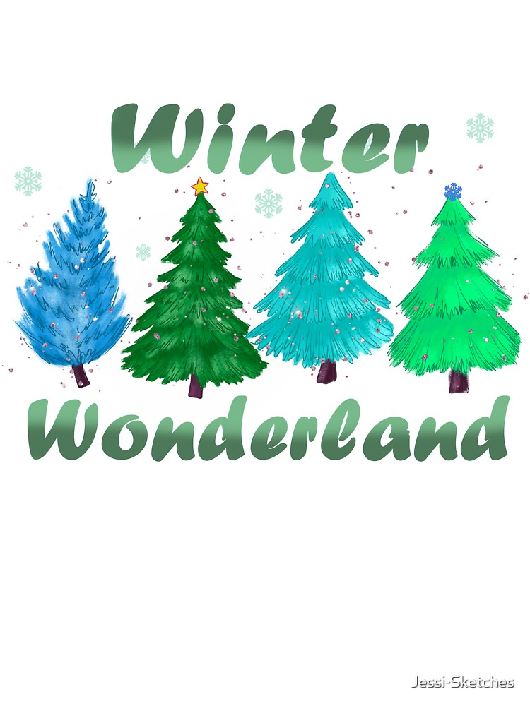 Trees Winter Wonderland by Jessi-Sketches