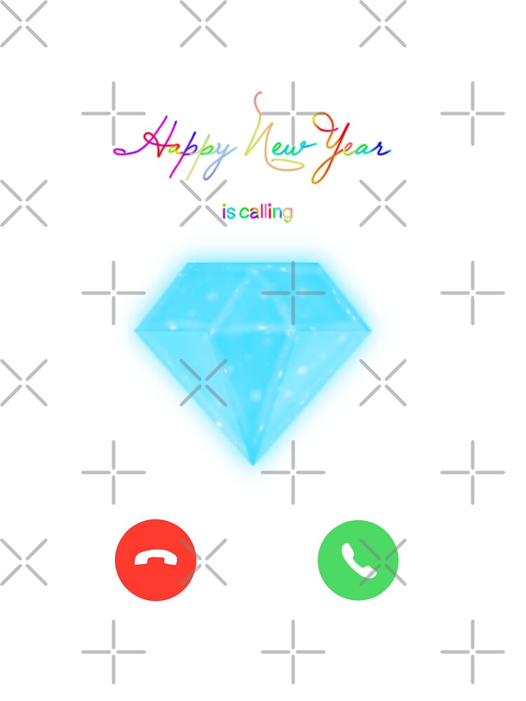 Happy new year, happy new year is calling, diamond by Diavers-store