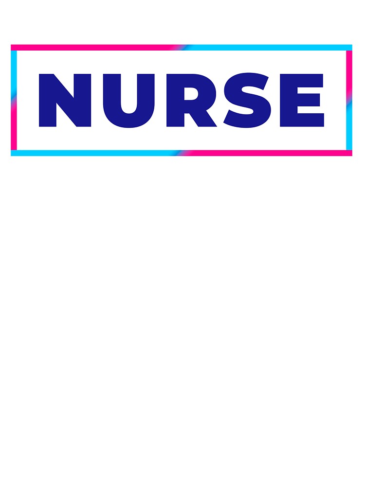 Nurse retro colorful frame by SVPOD