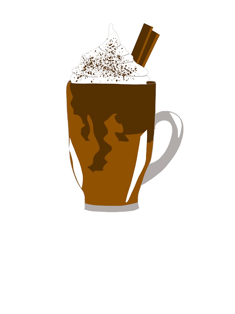 Cute Hot Cocoa with Whipped Cream by FoxPix