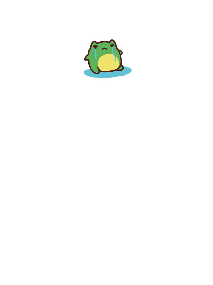 Sad Crying Frog Sitting in Puddle of Tears by Frog_Lover