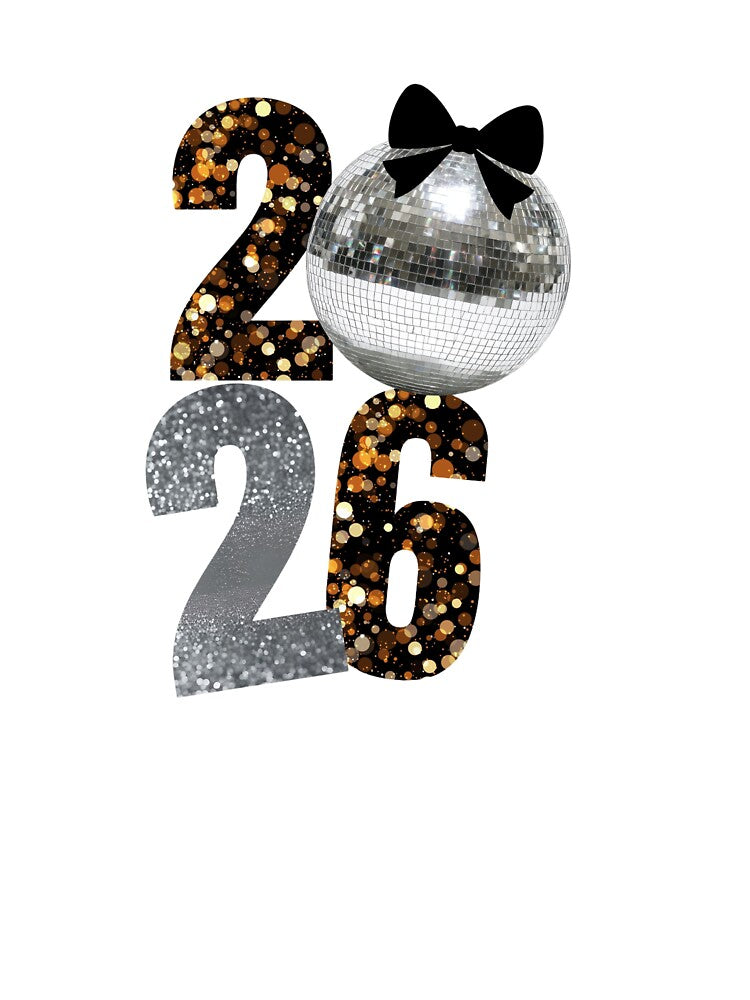 Sparkling 2026 New Year Disco Design by RizzLab