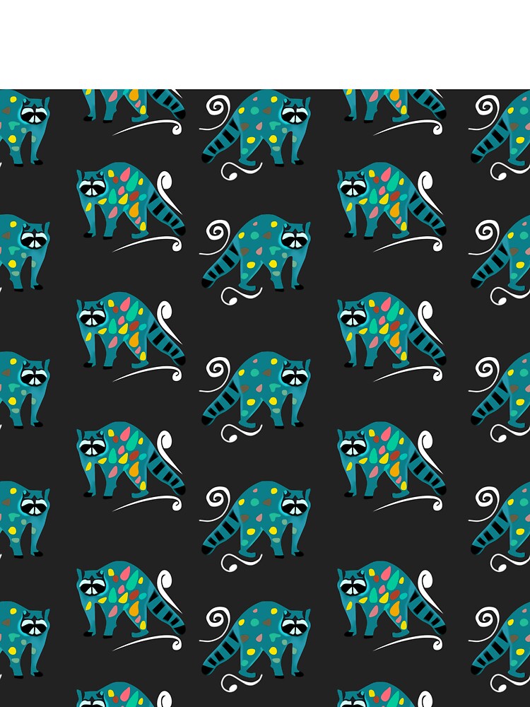 Abstract Raccoons by SweetTea4U