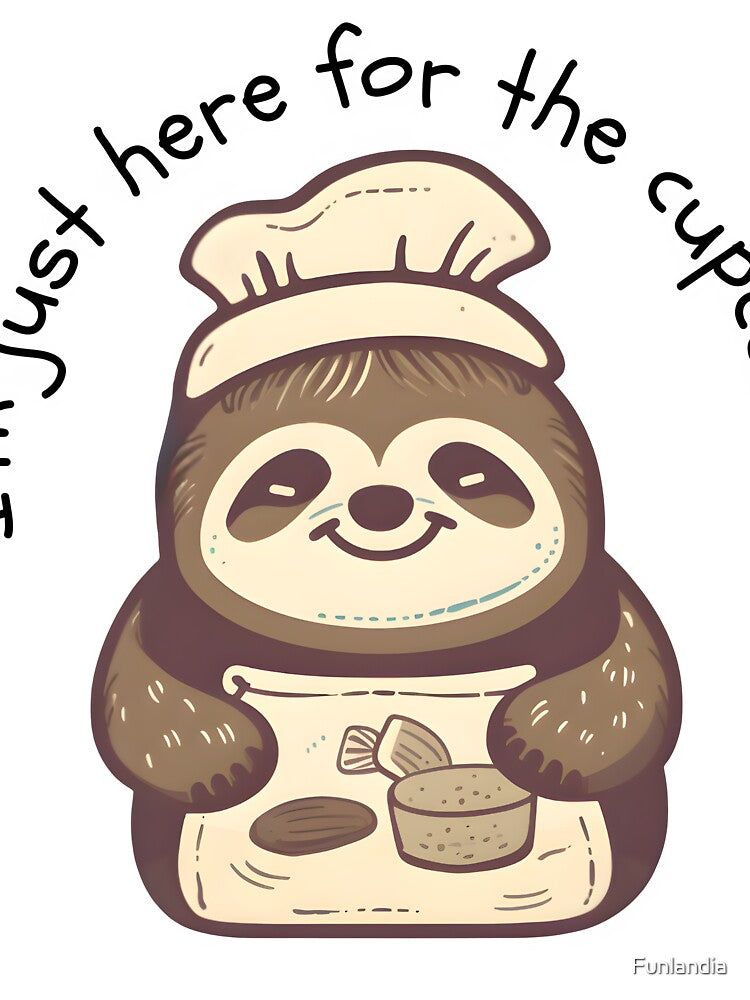 I'm just here for the cupcakes | Funny Baking Pun by Funlandia