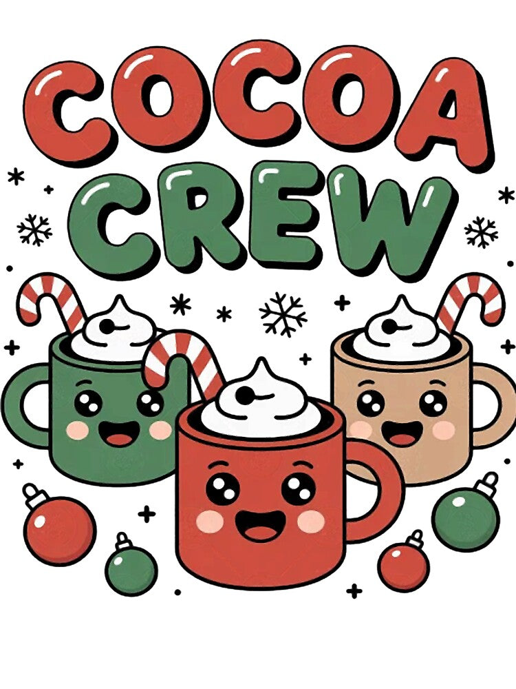 Cocoa Crew Christmas Hot Chocolate Pajamas for Family by CraftyCuttable