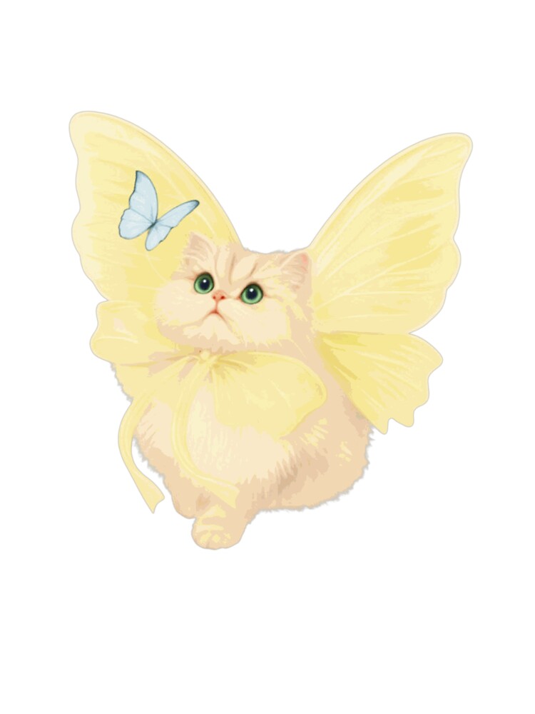 Yellow Fairy Cat Tee by AlenJaclenee