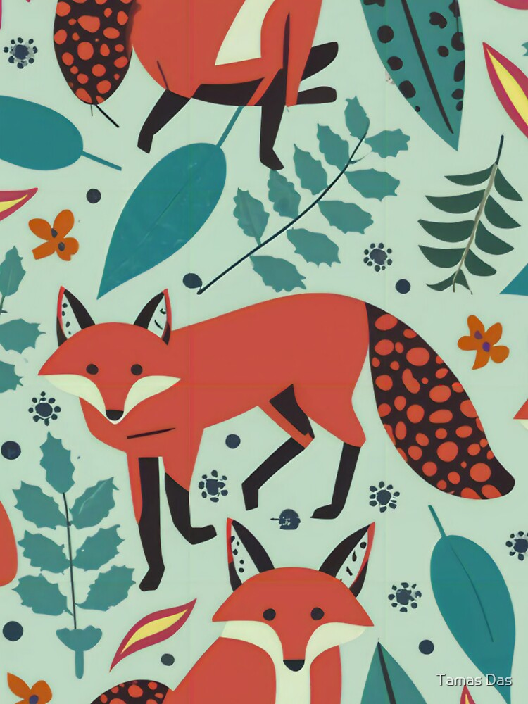 Winter Wonderland Foxes by Tamas Das