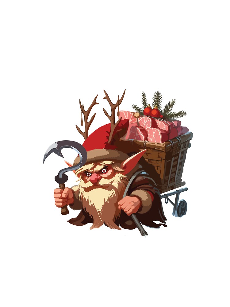The Yule Lads: Meat-Hook (Ketkrókur) without text by BaldMonkDesigns