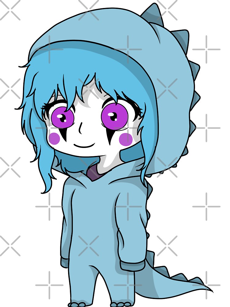 candy cane dinosaur chibi by EveryCuteThings