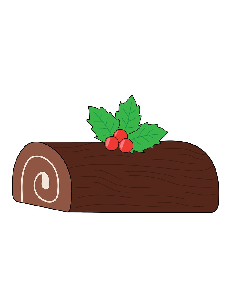 French yule log Christmas cake by VictoriaDemart