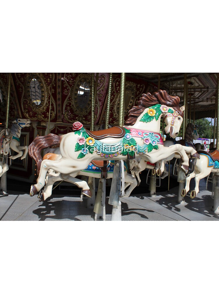 Carousel Horse With Flowers by kaylanaiad