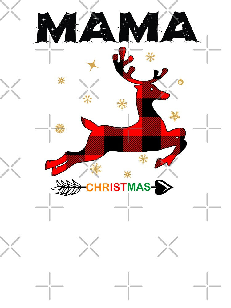 Christmas Family Matching Family Pajamas Reindeer Mama by MinsND