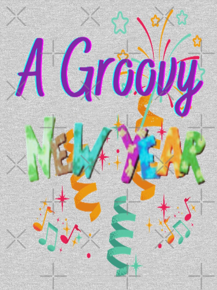 A Groovy New Year Lettering Design, Howdy New Year, New Years Celebration, New Years Eve Countdown by Adri Barnard