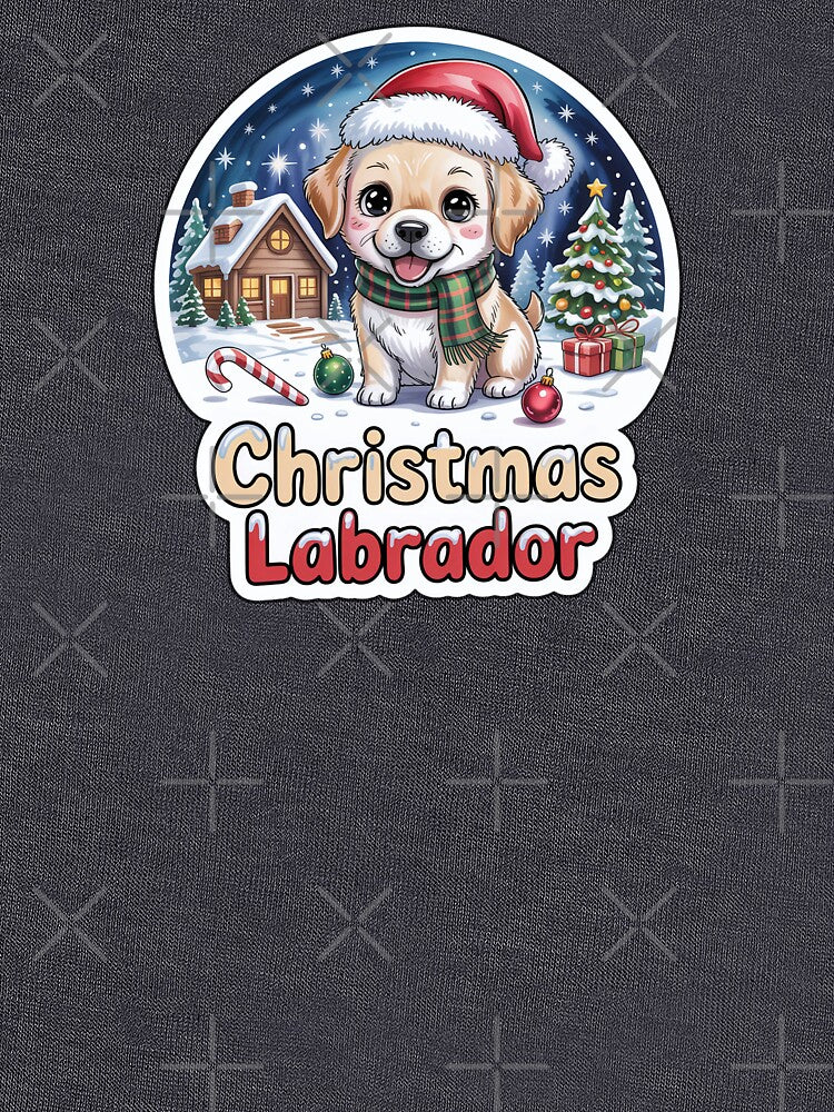 Christmas Dog Labrador Sticker – Cute Holiday Puppy Gift for Labrador Lovers by Nuist25