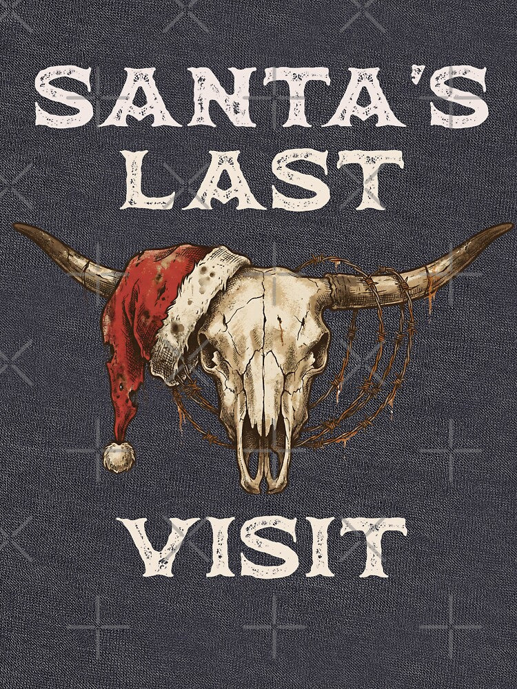 Santa's Last Visit - Santa's Last Visit | Western Goth Steer Skull by Oaks Creations