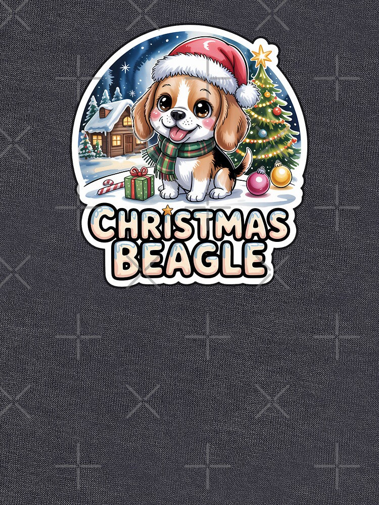 Christmas Dog Beagle Sticker – Cute Holiday Puppy Gift for Beagle Lovers by Nuist25