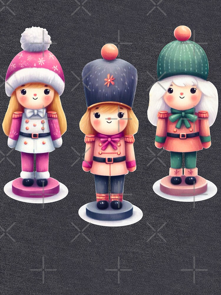 Pastel Christmas Nutcracker Dolls - Winter Coats by Star-Fragment