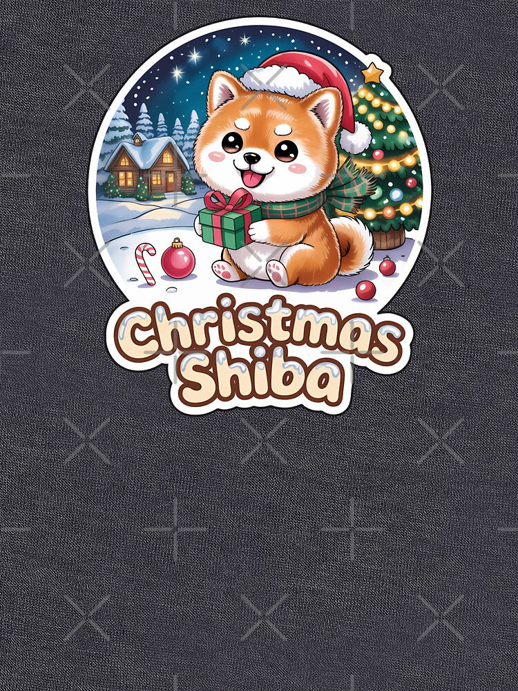 Christmas Dog Shiba Inu Sticker – Cute Holiday Puppy Gift by Nuist25