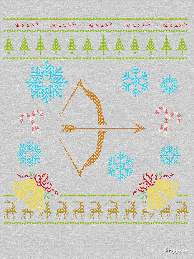 Archery Bow Christmas Sweater Shirt Archer Bow Hunting Deer by shoppzee