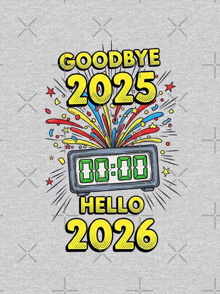 Goodbye-2025-Hello-2026 SIMPLE-typography by w66aboo