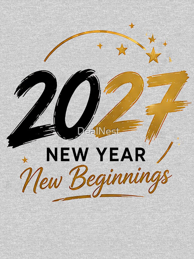 2027 New Beginnings T-Shirt Design by DealNest