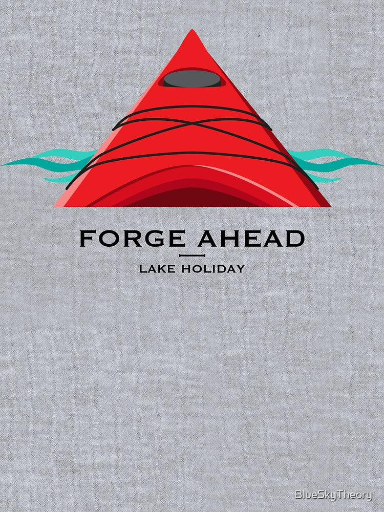 Forge Ahead Kayak - Lake Holiday - Red by BlueSkyTheory