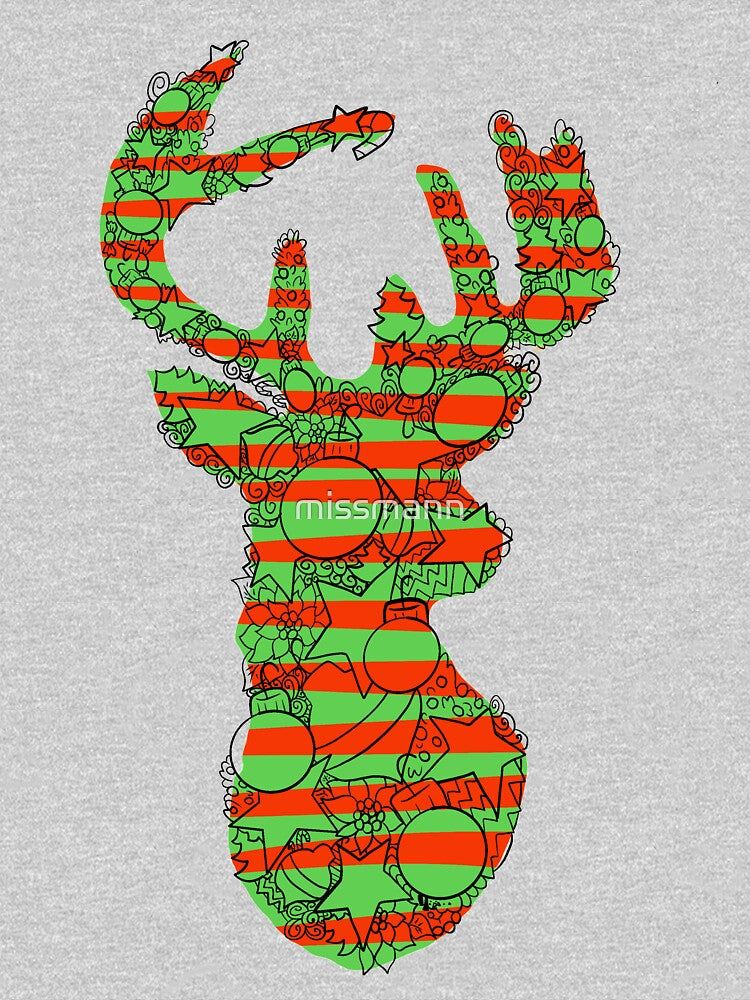 Red And Green Reindeer by missmann