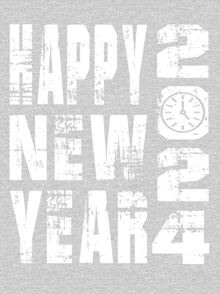 Copy of Happy New Year 2024 Black and White by ArtMeetsPizza