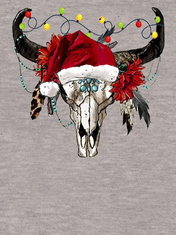 Christmas Vintage Western Bull by Richard529