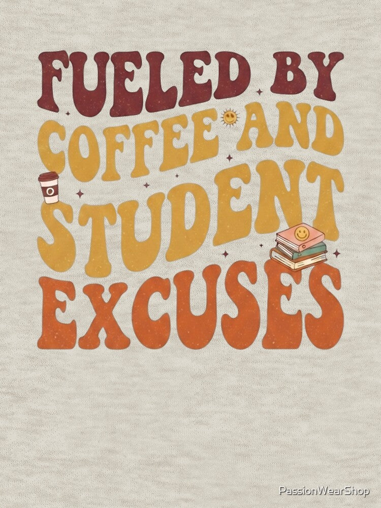 Fueled by Coffee and Student Excuses by PassionWearShop