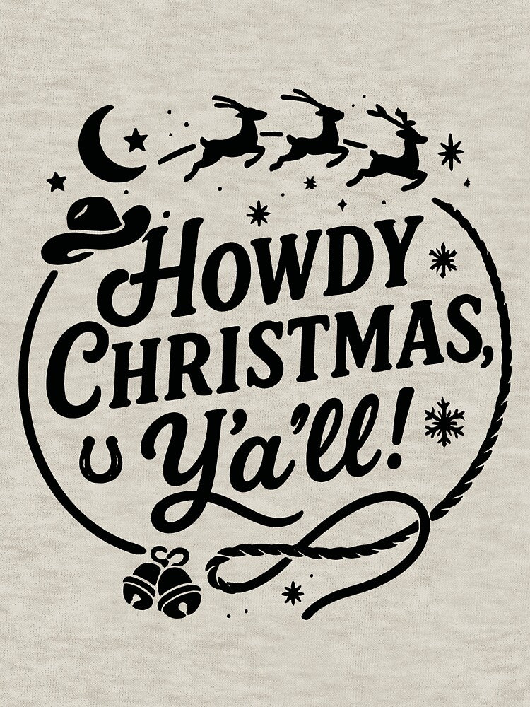 Christmas Christmas Gift Western Howdy by LoomLevel