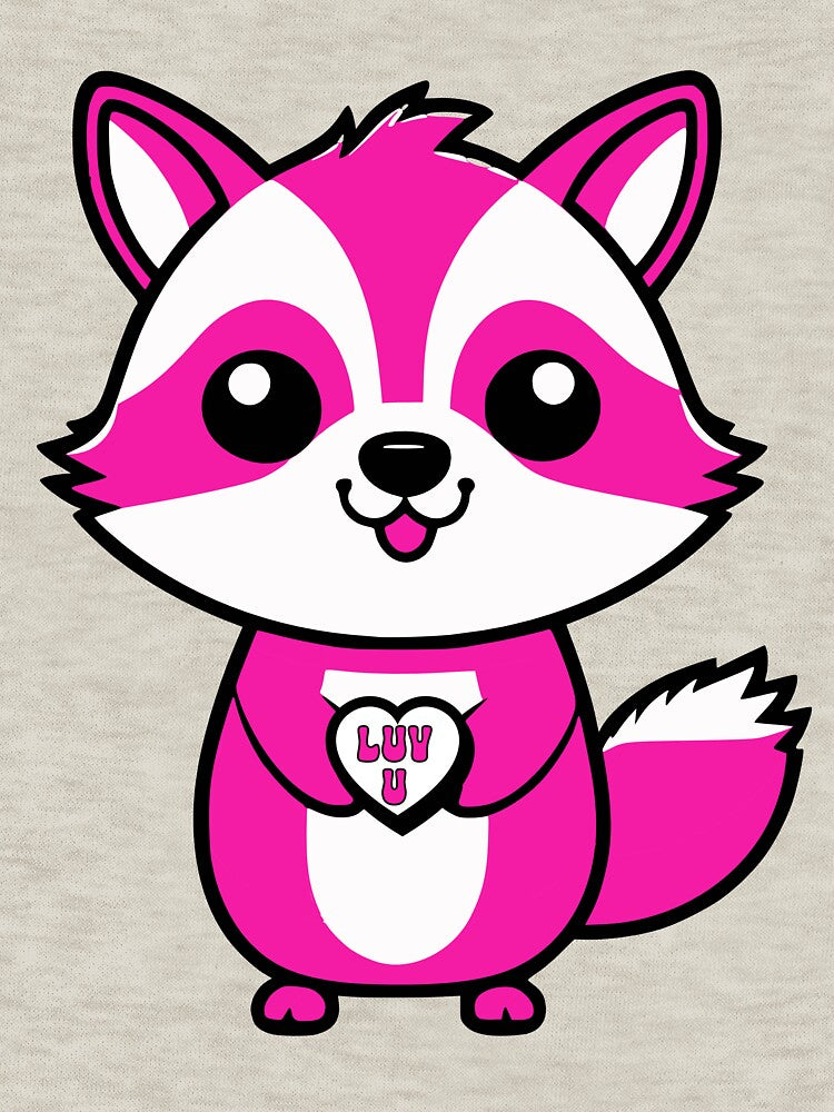 Raccoon holding heart by DT creations