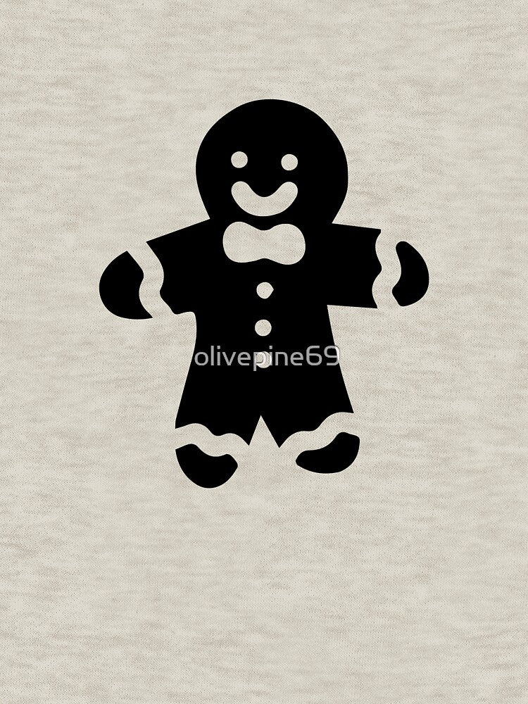 Gingerbread man holiday biscuit or cookie flat icon by olivepine69