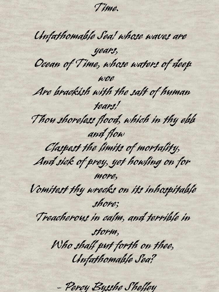 Time by Percy Bysshe Shelley poem by FireflyStudi0s