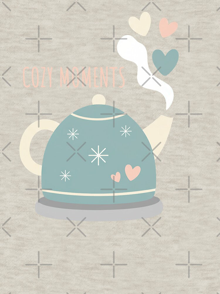 Cozy Moments – Nordic Tea Kettle Hygge Illustration by Iras-Art-Corner